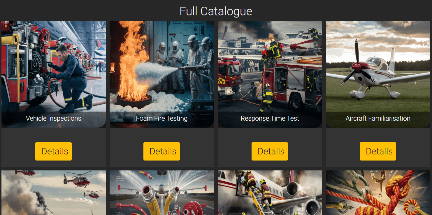 Extensive catalogue of courses